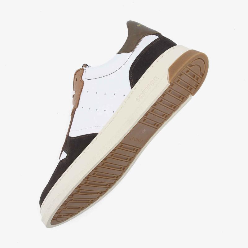 ORDER SNEAKER M - NAPPA/SUEDE/SDE - BLANC/MARRON